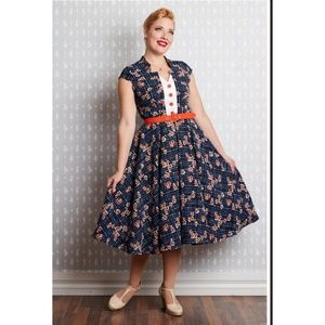 SOLD Miss Candyfloss Spring Retro Floral Dress